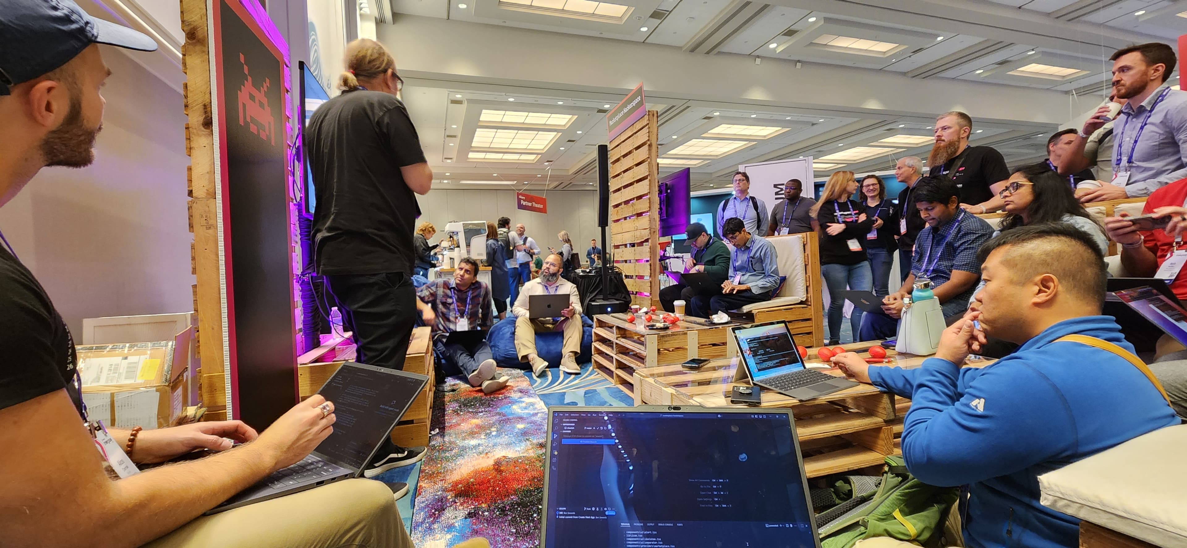 Sebastian and Sitecore team leading the charge on a live marketplace hackathon